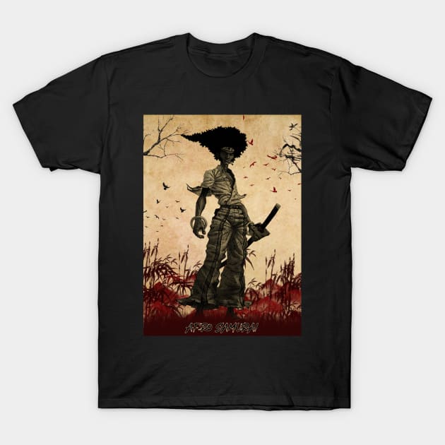 Afro Samurai T-Shirt by lazymost